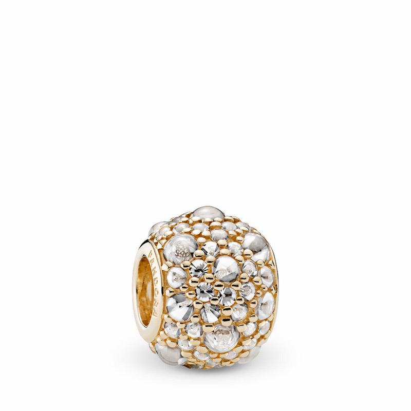 Pandora Shimmering Droplets Charm Online NZ, 14k Gold (546902-SXZ)